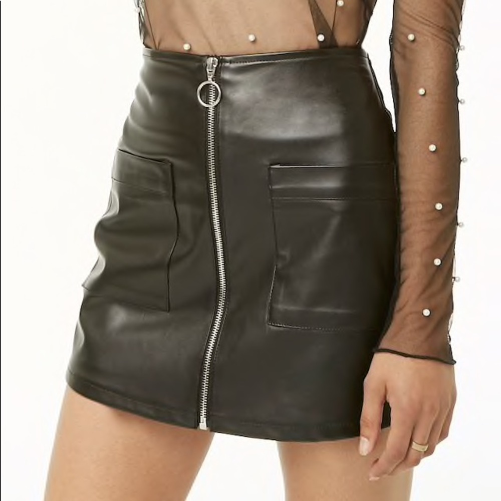 Leather Skort